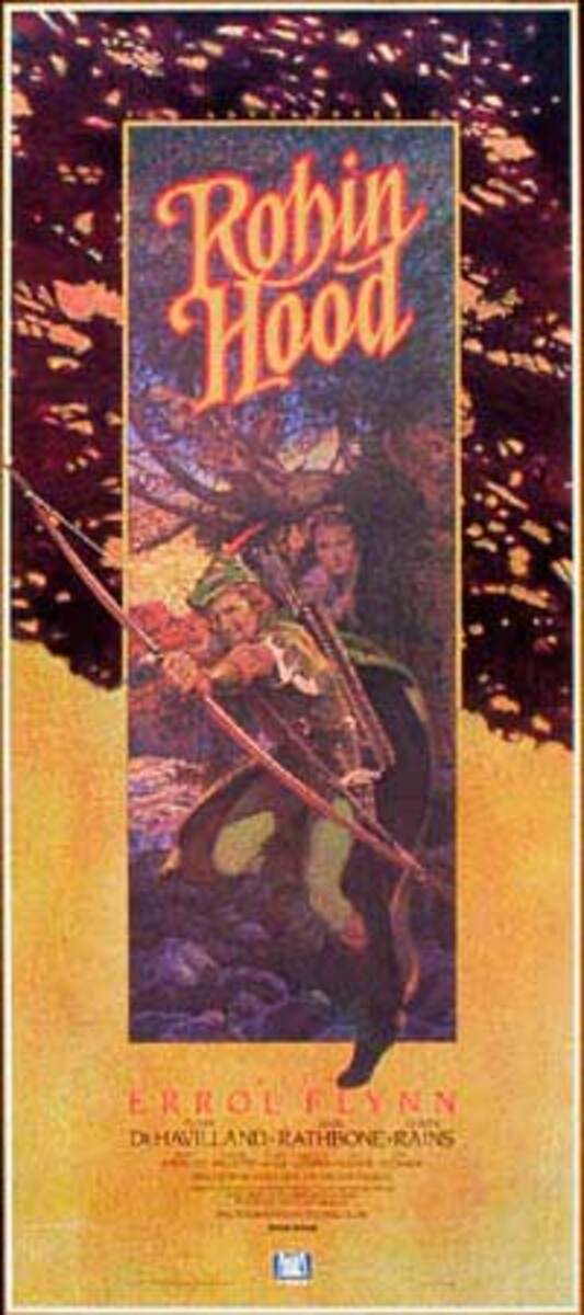 Robin Hood Video Release Vintage Original Movie Poster