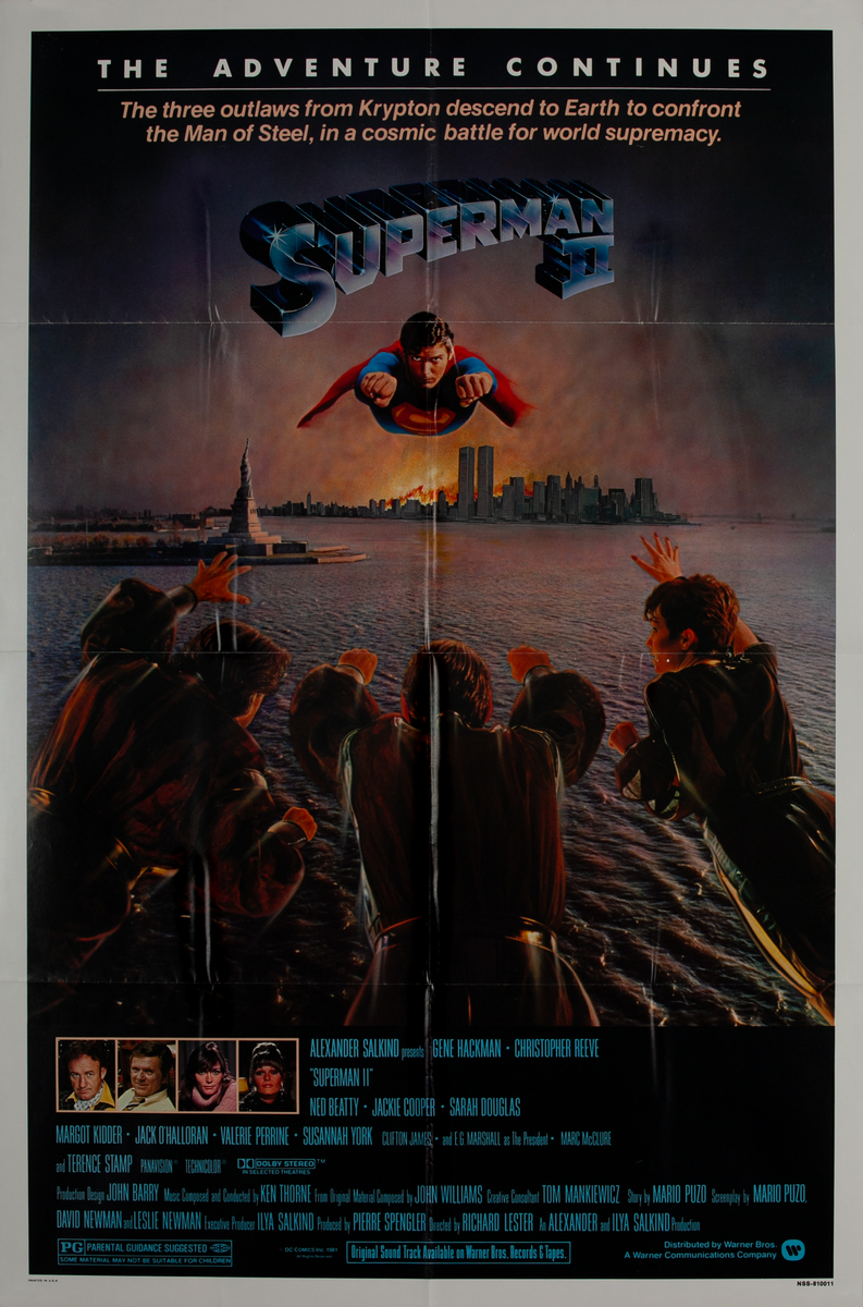 Superman II Original Vintage Movie Poster