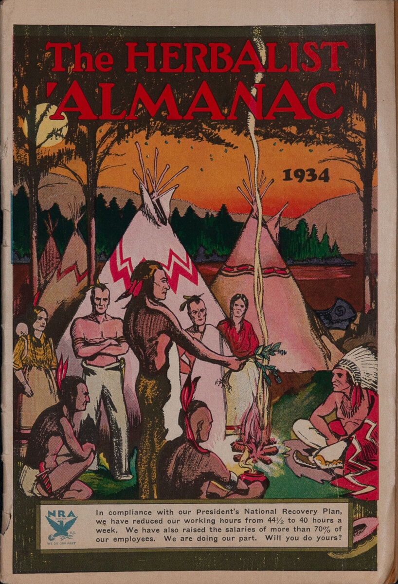 The Herbalist Almanac Depression Era Brochure