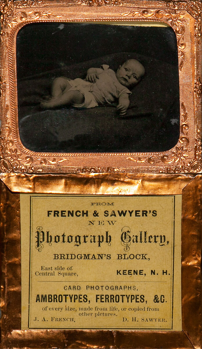 1/6th plate Tintype of a Baby