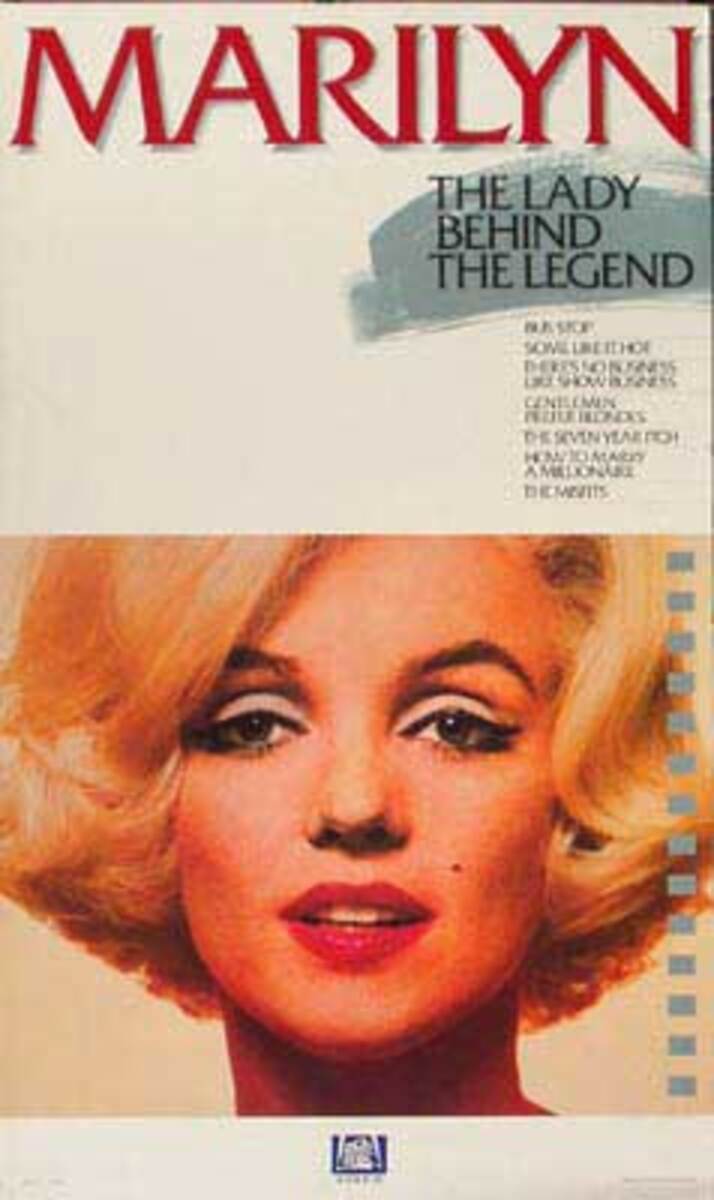 Marilyn Monroe Anthology Video Release Vintage Original Movie Poster
