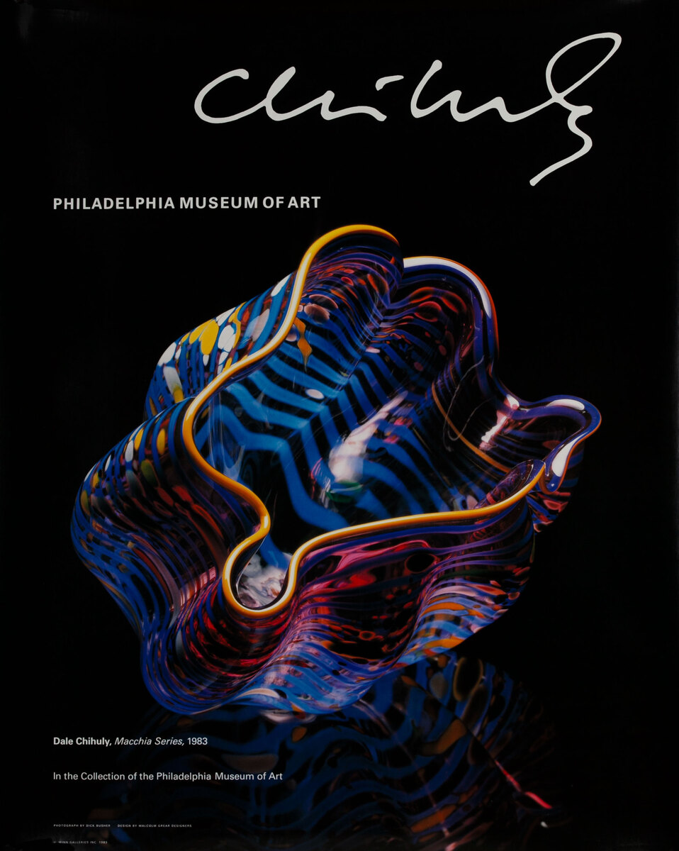 Dale Chihuly Art Poster Philadelphia Museum of Art