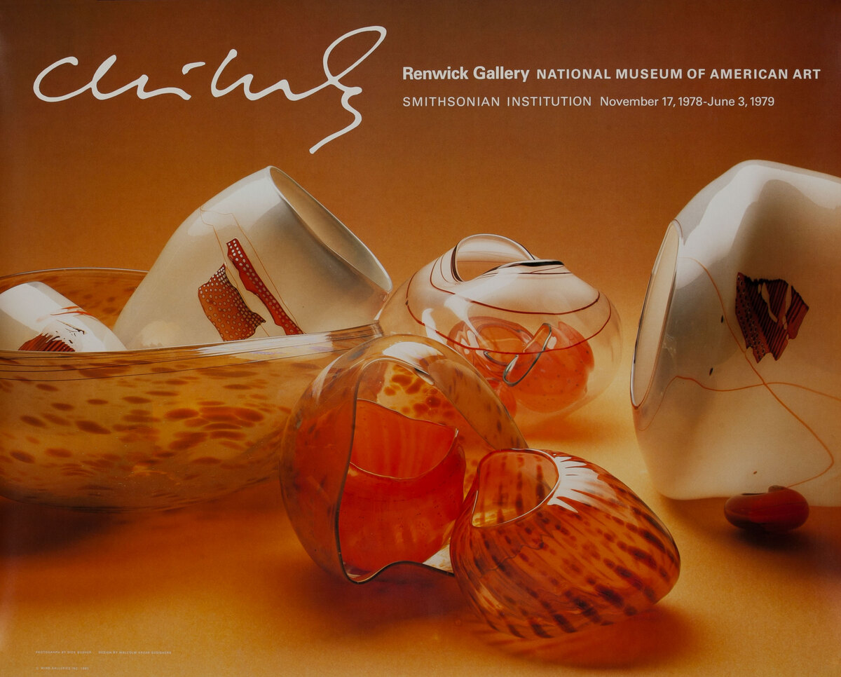 Dale Chihuly Art Poster Renwick Gallery National Museum of Art Smithsonian Institution