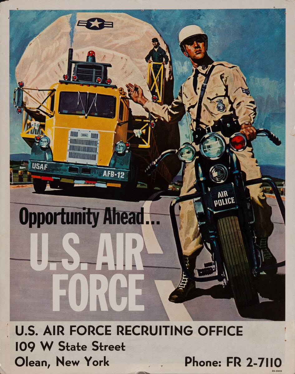 Opportunity Ahead… U.S. Air Force Vietnam War Recruiting Poster