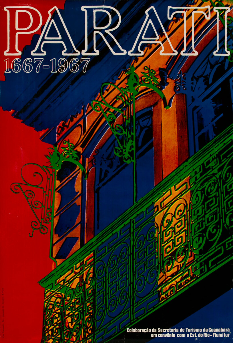 Parati 1667-1967 Rio Brazil Travel Poster