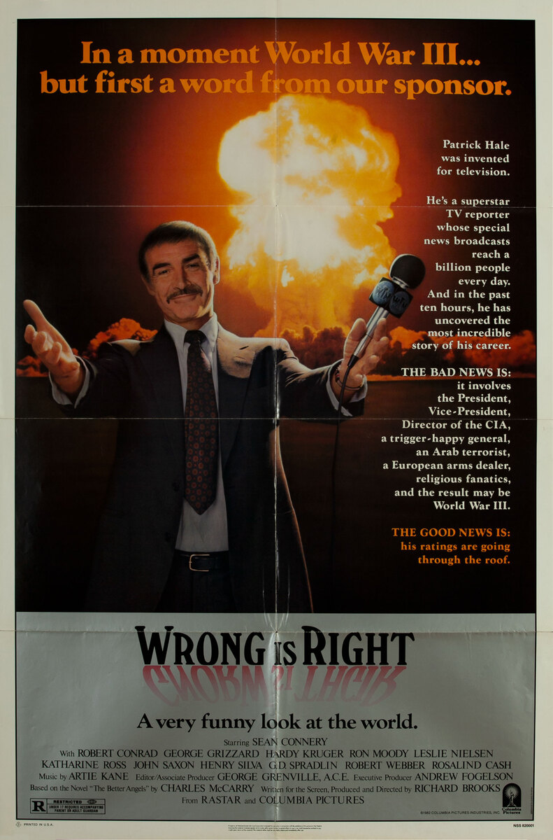 Wrong is Right 1 Sheet Movie Poster