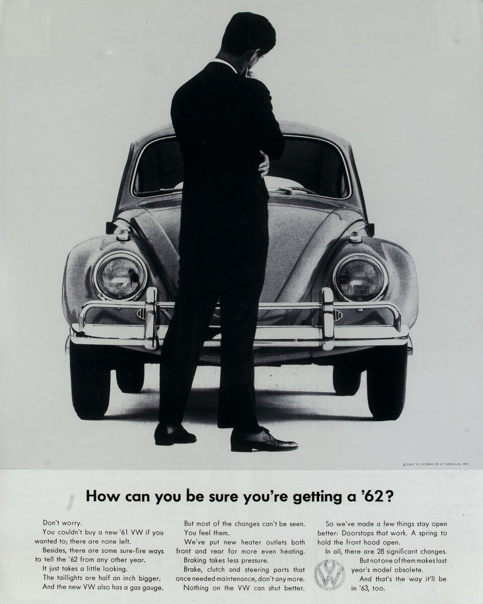 VW Beetle Poster - How can you be sure you are getting a ’62?