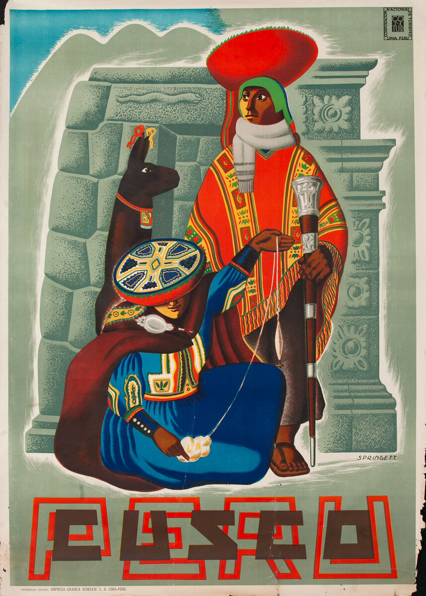 Peru Travel Poster Cuzco