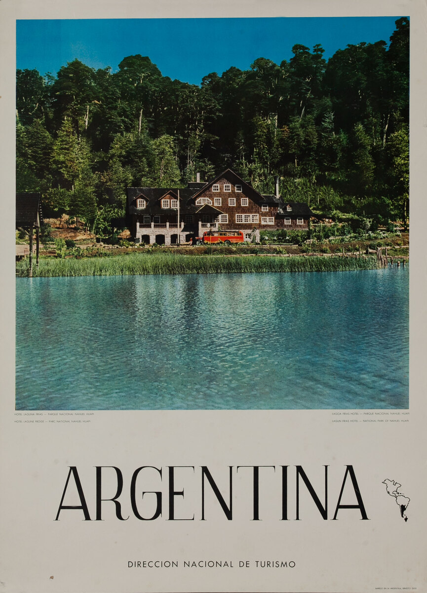 Lagun  Frias Hostel - National Park of Nahuel Heap, Argentina Travel Poster