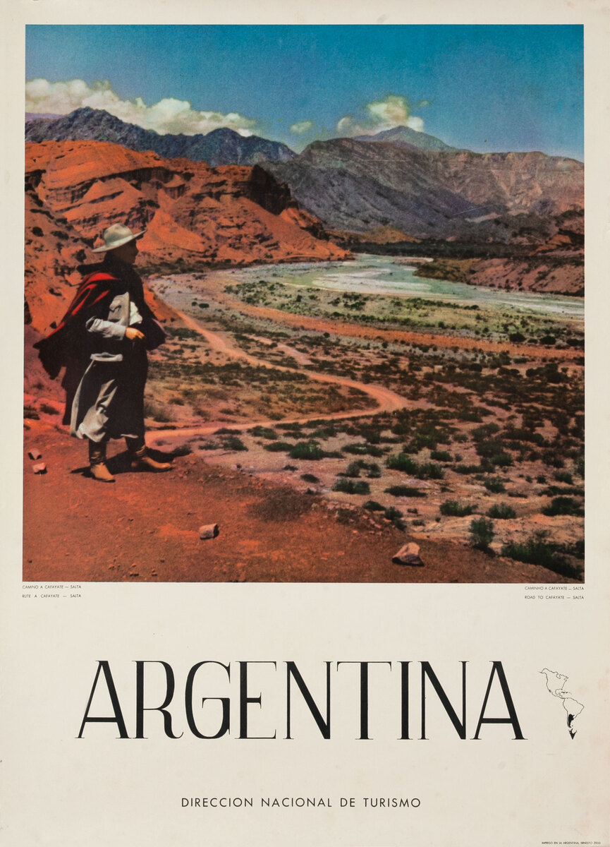 Road to Cafayate - Salta , Argentina Travel Poster