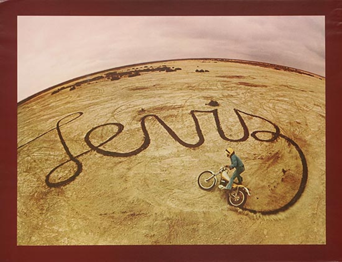 Levi's Pants Original Advertising Poster Dirt Bikes