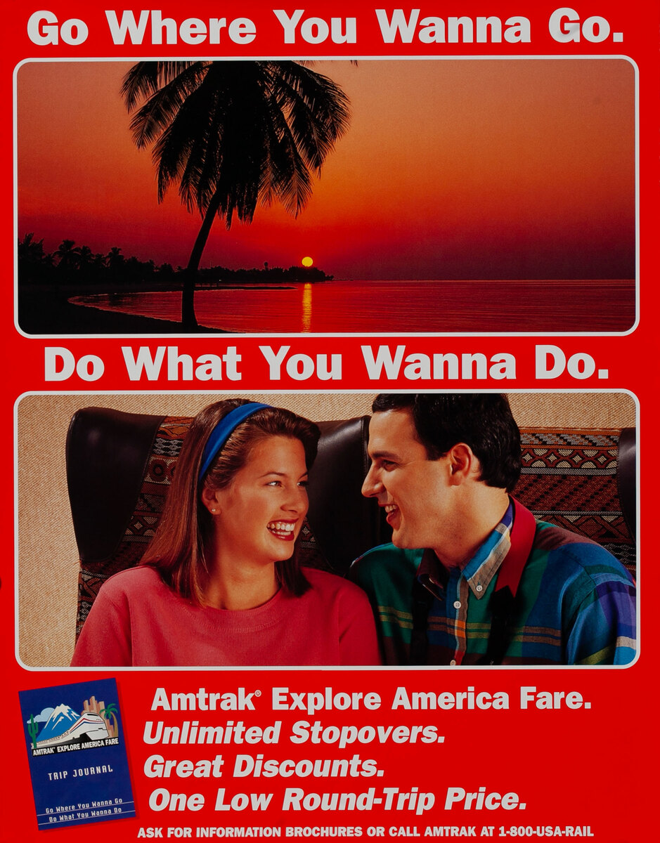 Amtrak - Go Where You Wanna Go. Do What You Wanna Do. Young Couple