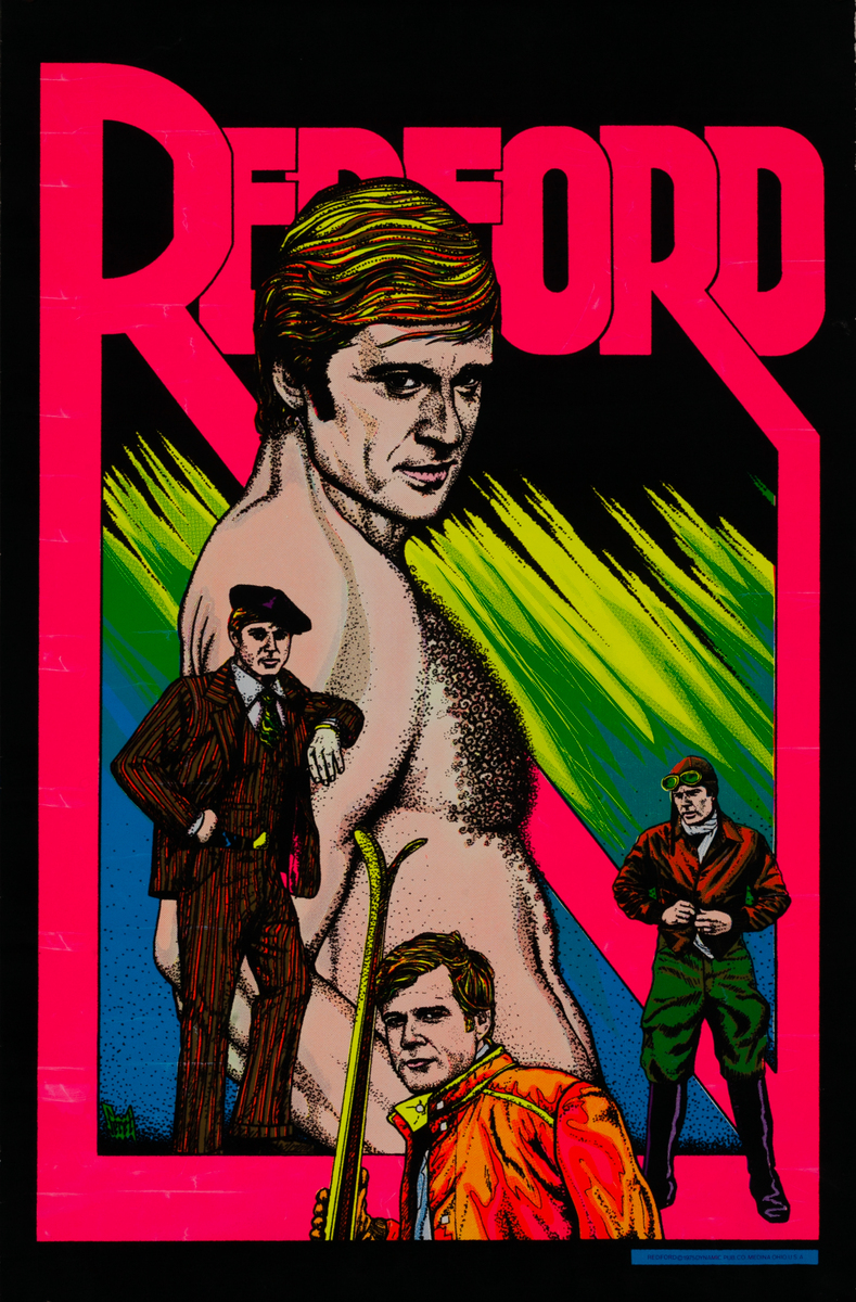 Robert Redford original velvet blacklight poster
