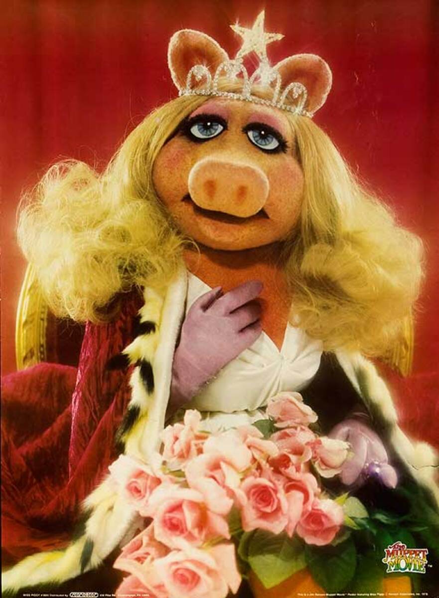 Muppet Movie Original Advertising Poster Miss Piggy
