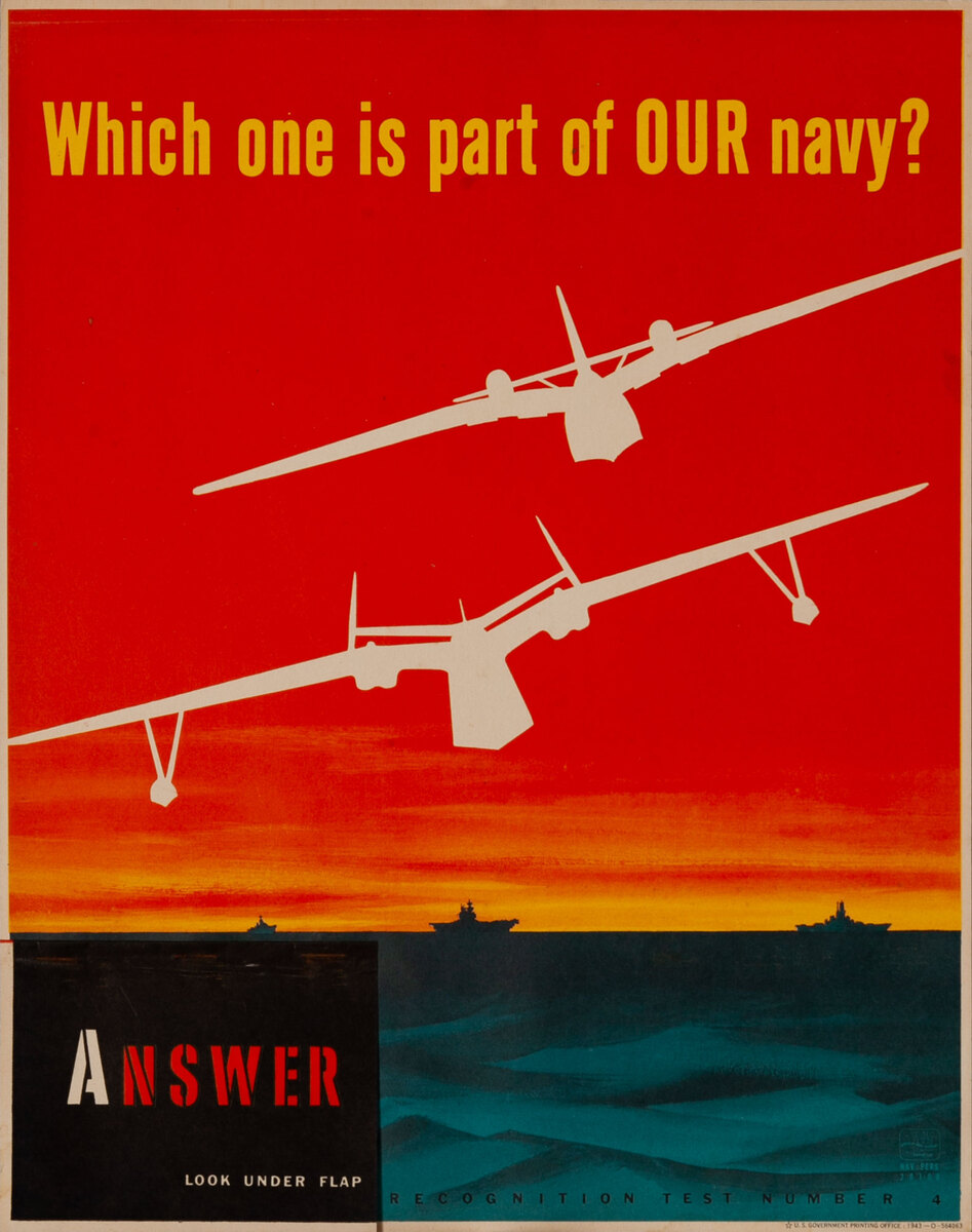 Which one is part of OUR navy? - WWII Aircraft Recocgnition Training Chart