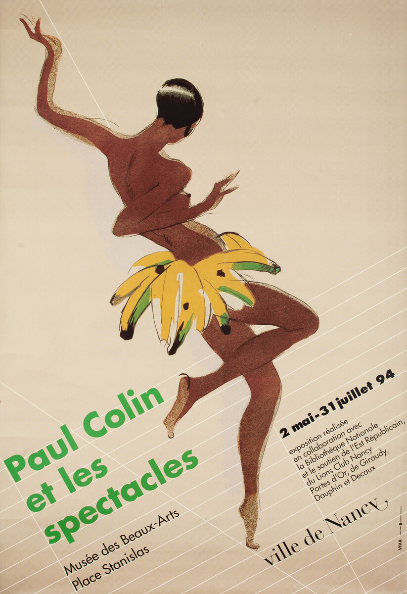 Paul Colin et les spectacles French Museum Exhibit Poster