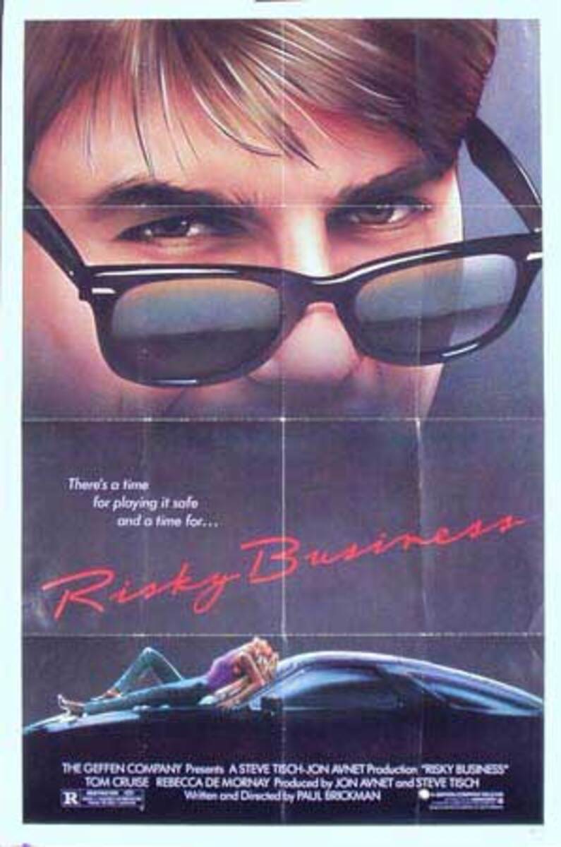 Risky Business Original American 1 Sheet Movie Poster