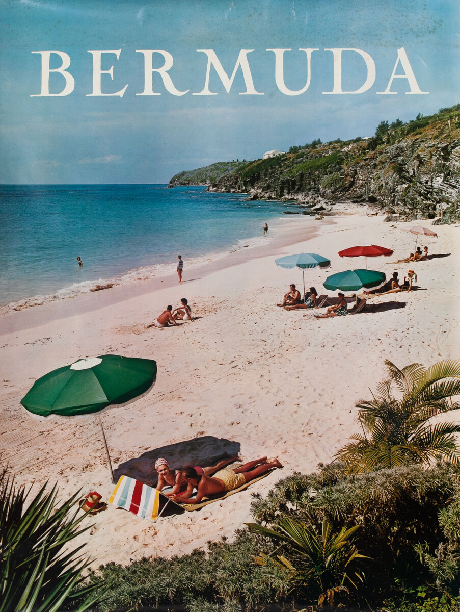 Bermuda Travel Poster Beach