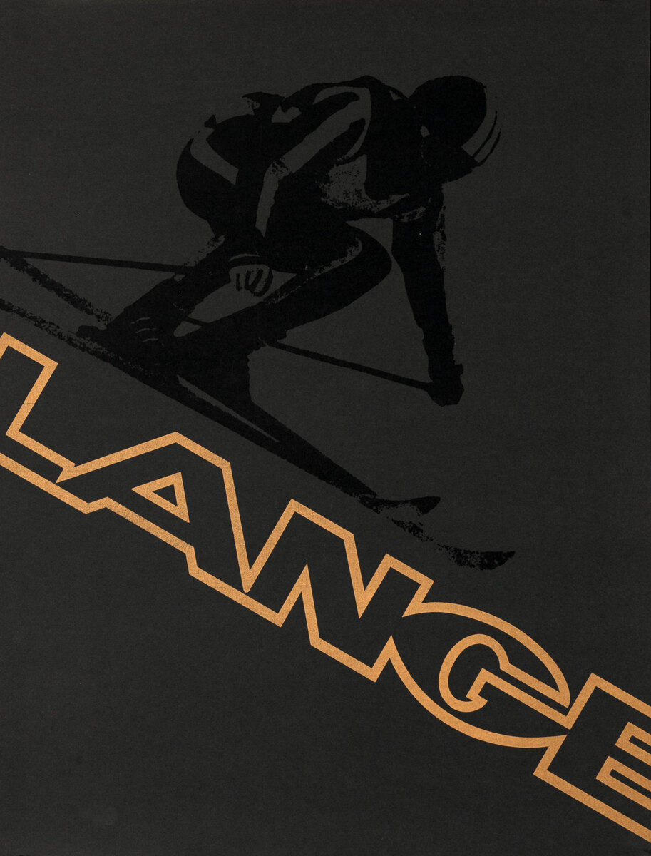 Lang Skis, Skier Silhouette Poster
