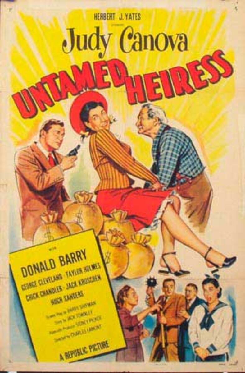 Untamed Heiress 1 Sheet Original Movie Poster