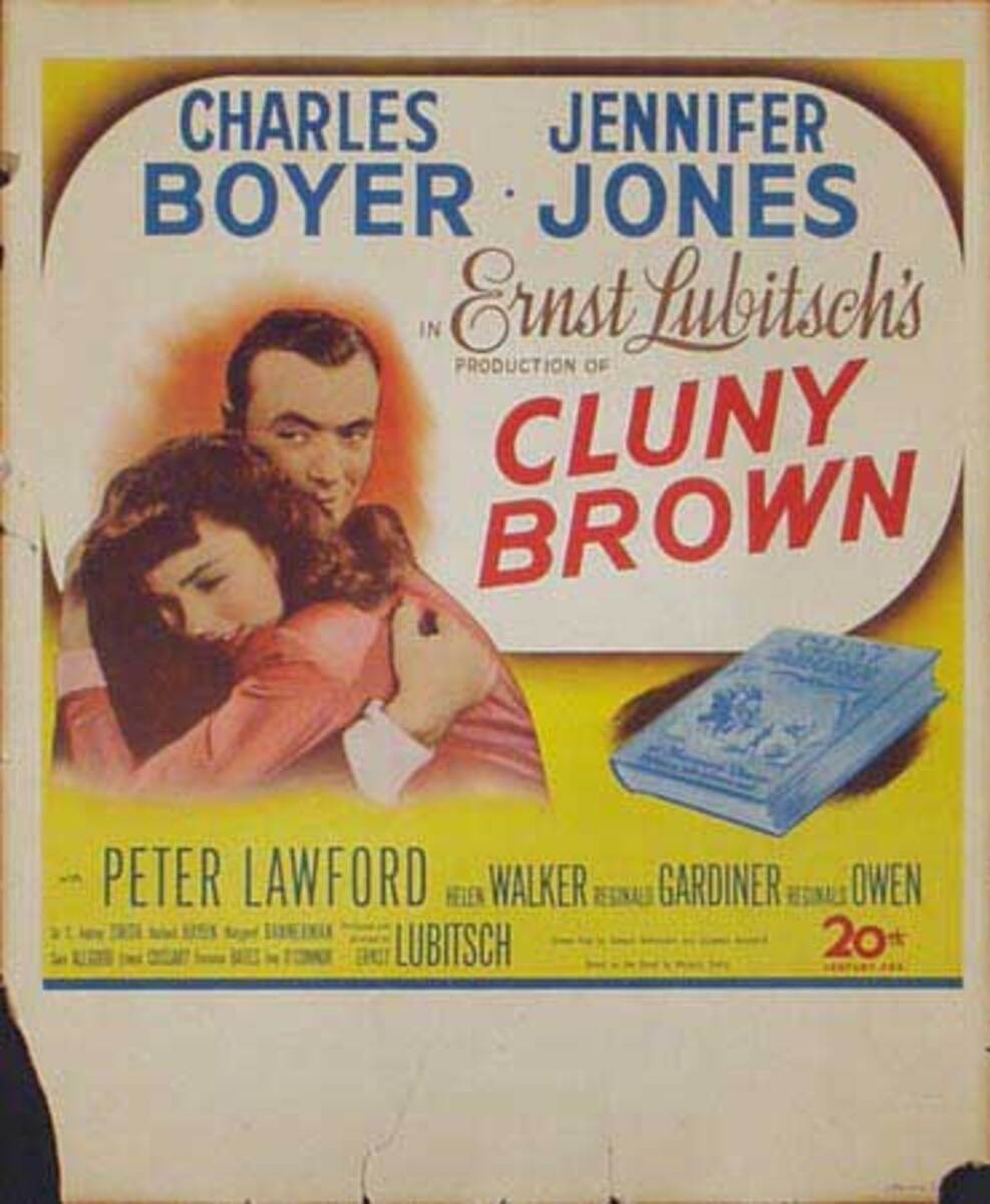 Cluny Brown original Movie Window Card Poster