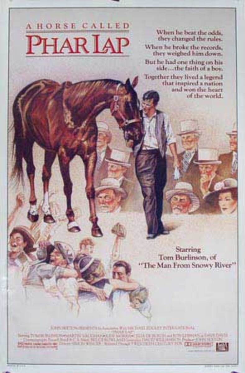 A Horse Called Pharlap Original American 1 Sheet Movie Poster