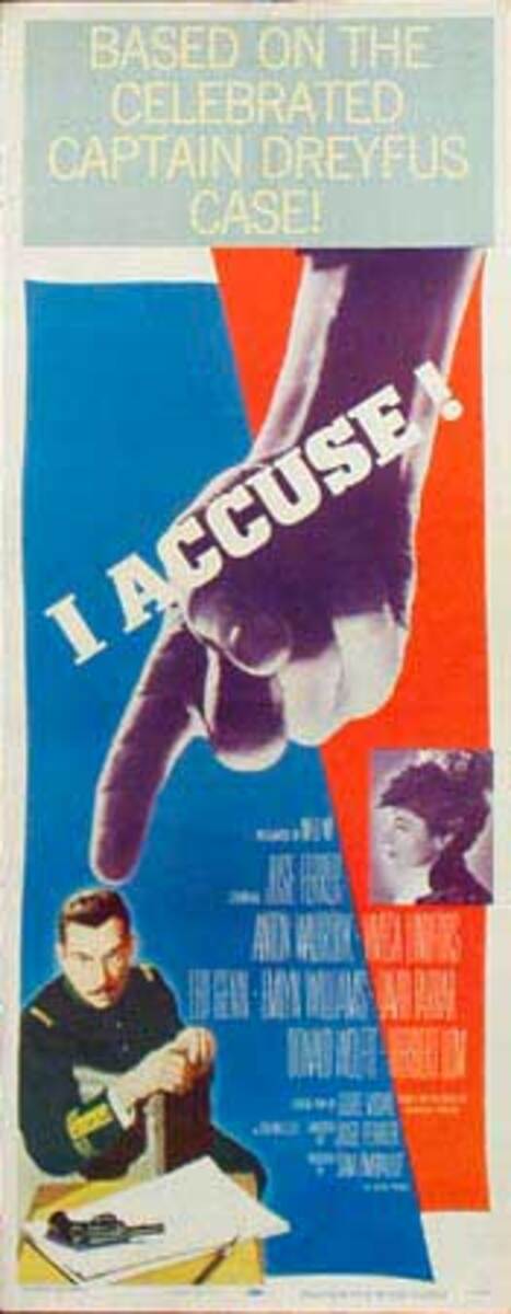 I Accuse Original Movie Poster 14 x 36