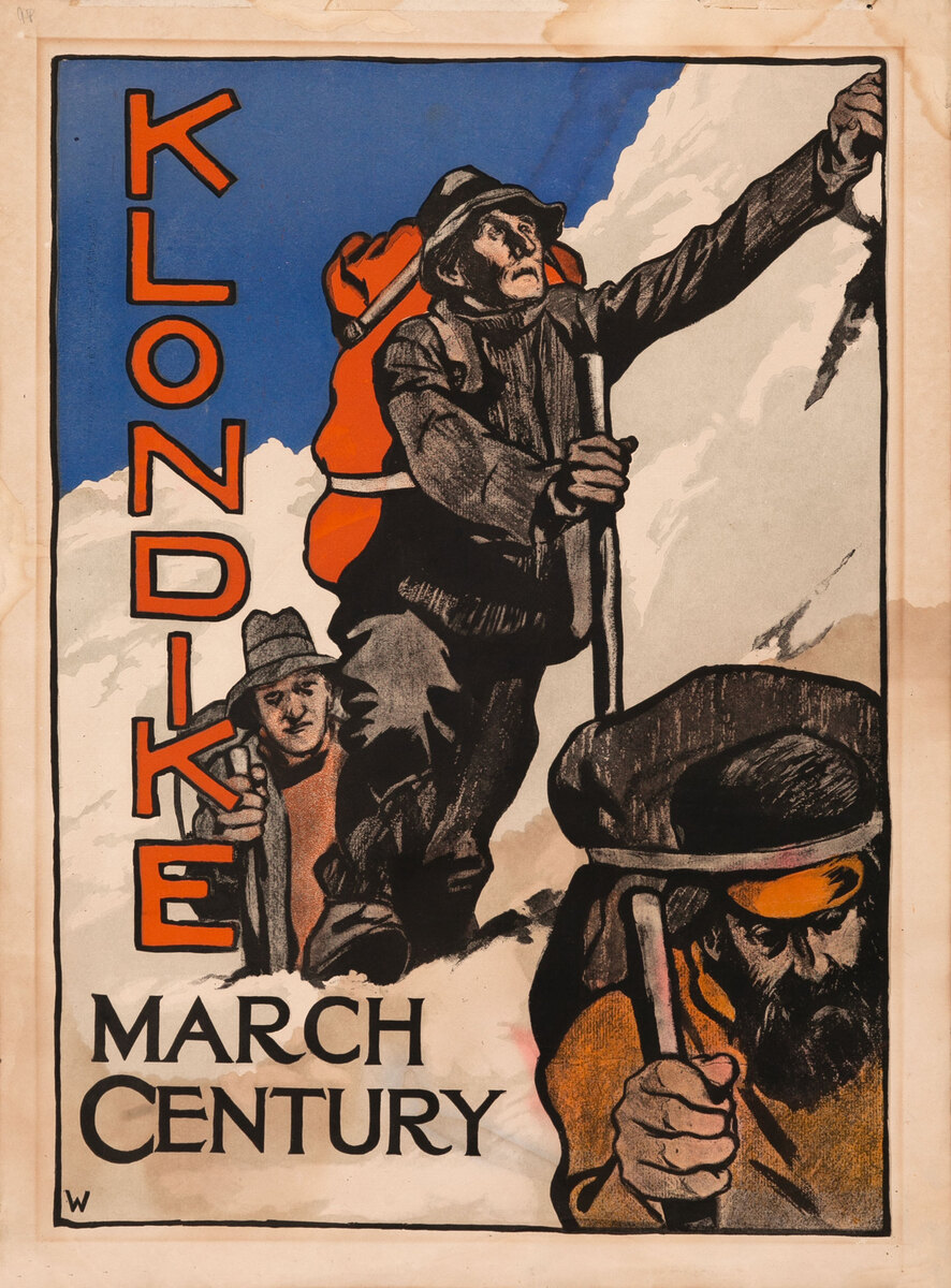 Klondike March Century American Literary Poster
