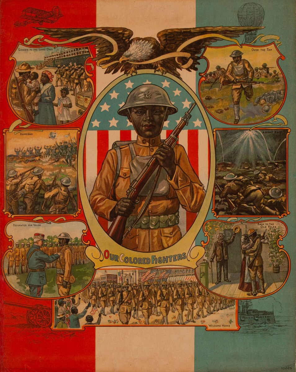 Our Colored Fighters - WWI African American Poster