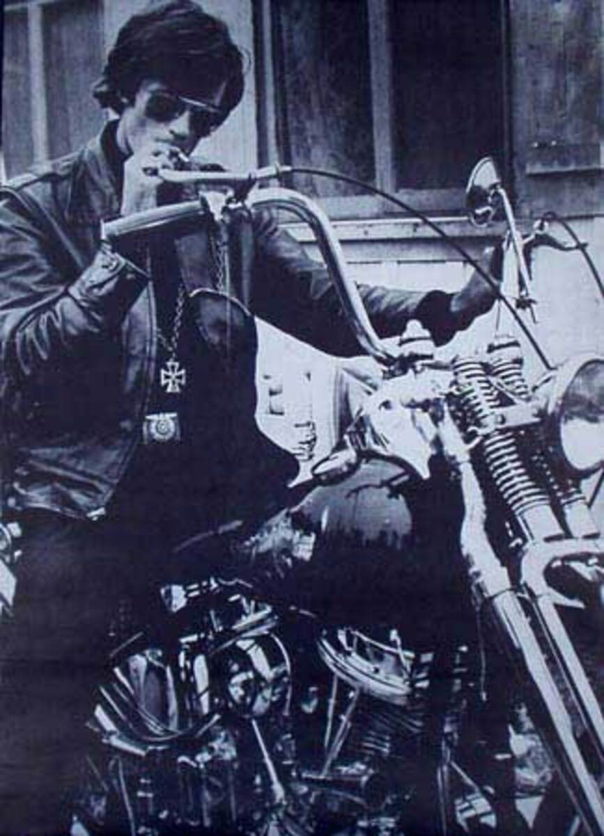 Peter Fonda Easy Rider Black and White Original Poster