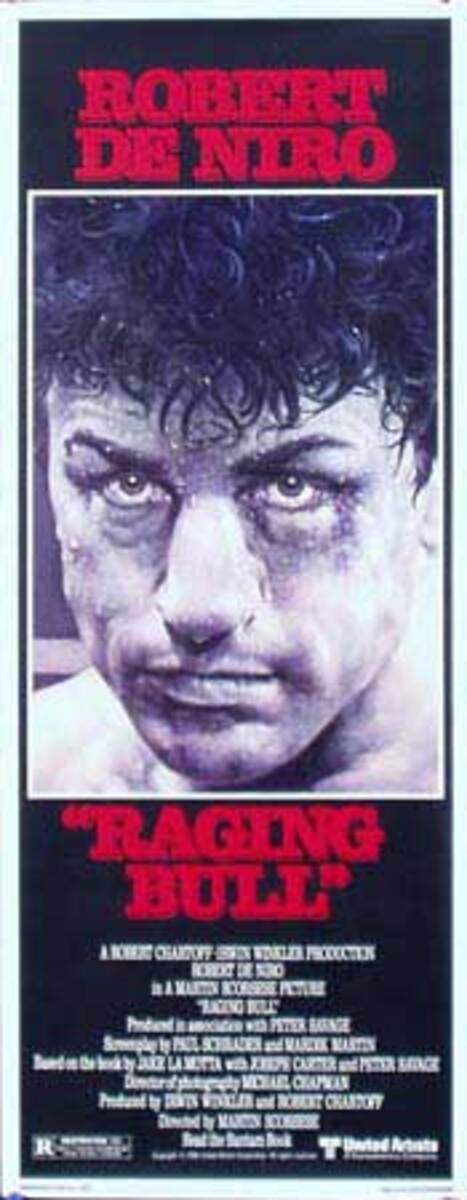 Raging Bull Original Movie Poster 14 x 36