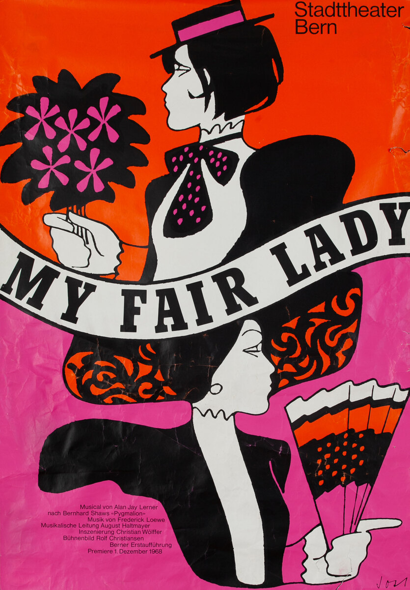 My Fair Lady - Stadttheater Bern - Swiss Theater Poster