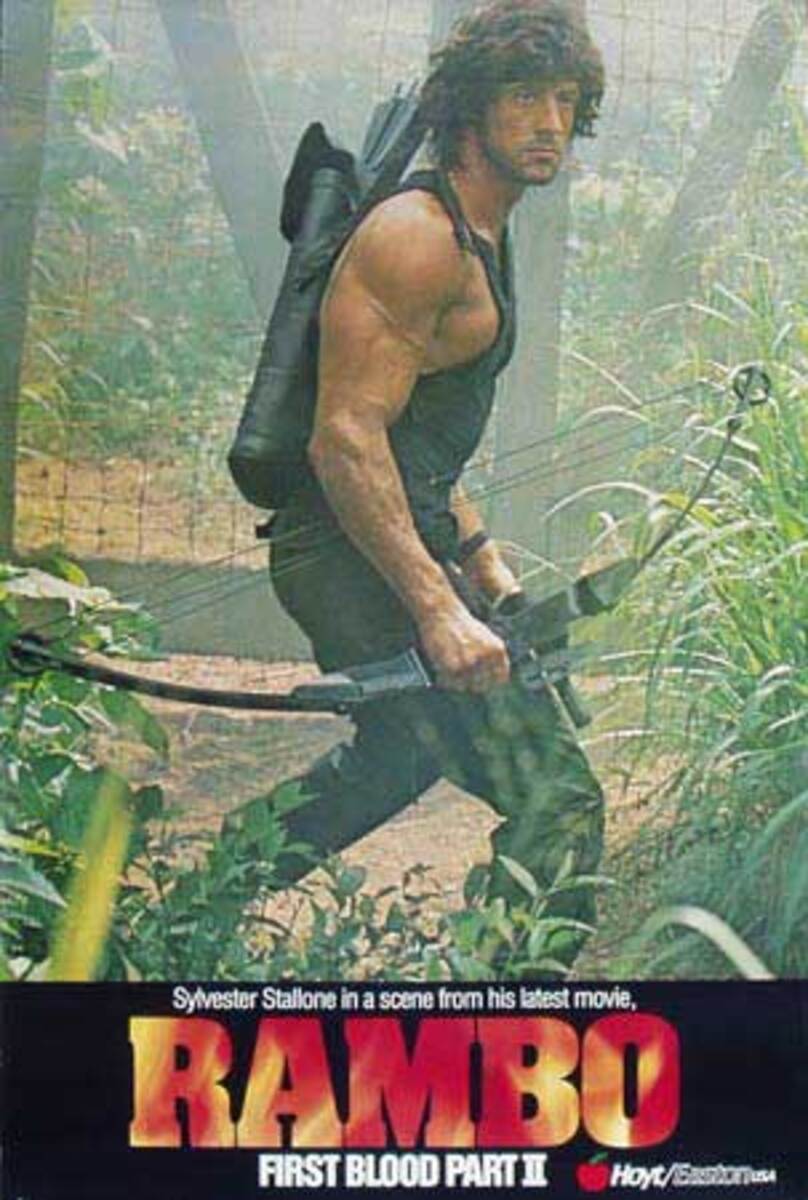 Rambo First Blood Part II Original American 1 Sheet Movie Poster