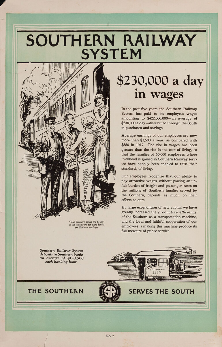 Southern Railway System - $230,000 a day in wages