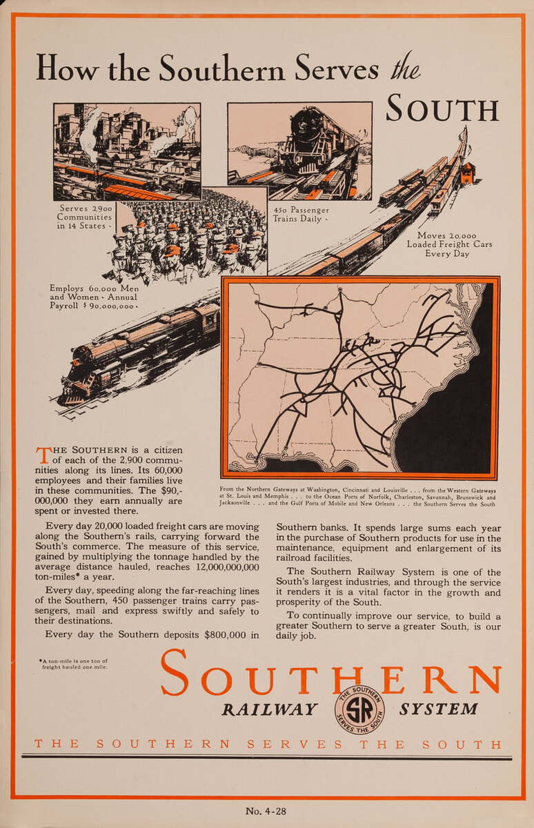 Southern Railway System - How the Southern Serves the South No. 4-28