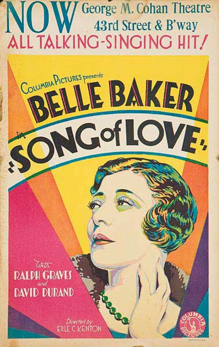 Song Of Love Original American Movie Poster