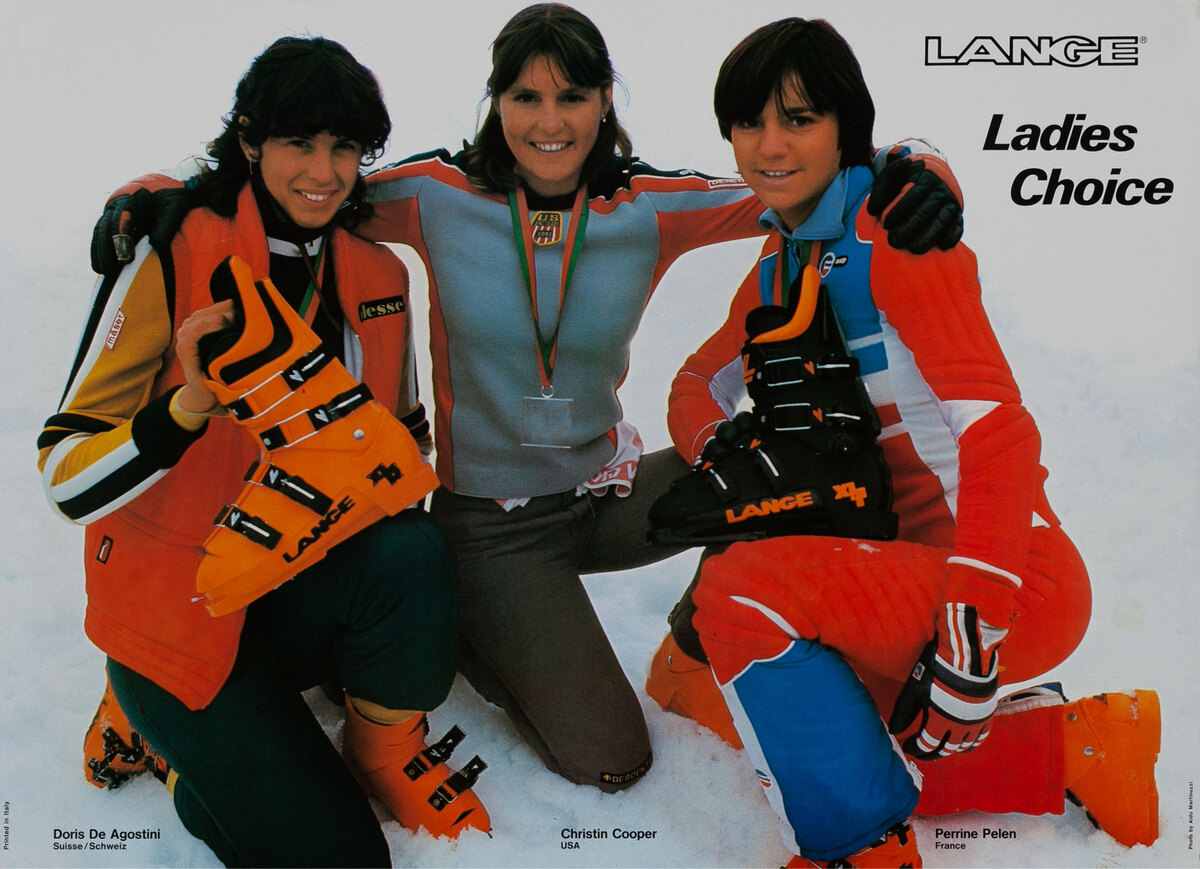 Lange Ladies Choice Ski Poster 