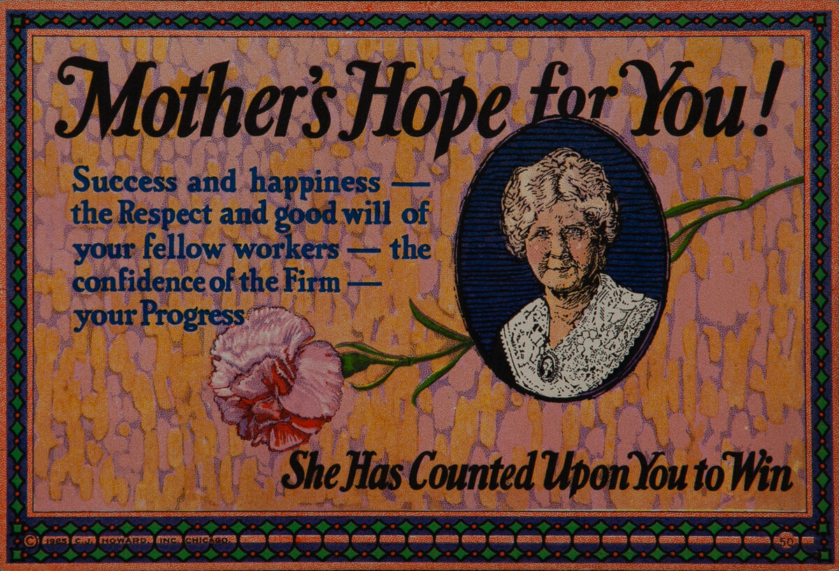 C J Howard Work Incentive Card #50 - Mother’s Hope for You!