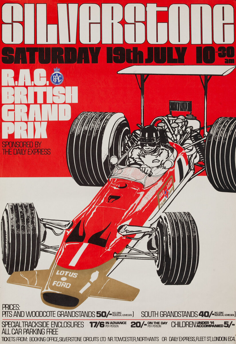 Silverstone R.A.C. British Grand Prix Poster