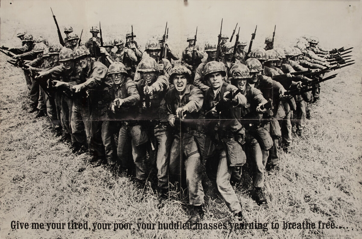 Give me your tired - Vietnam War Protest Poster