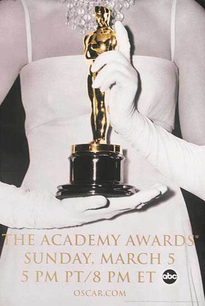 The Academy Awards Oscar Original ABC Advertising Poster f