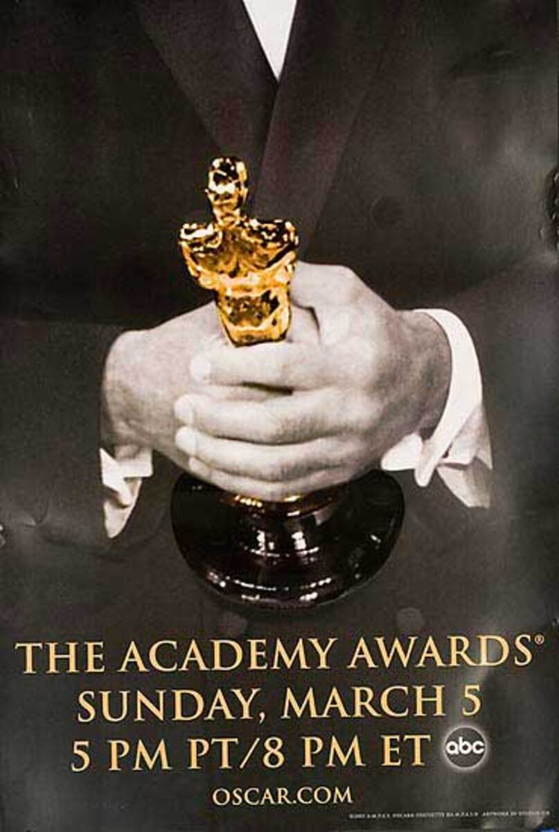 The Academy Awards Oscar Original ABC Advertising Poster m