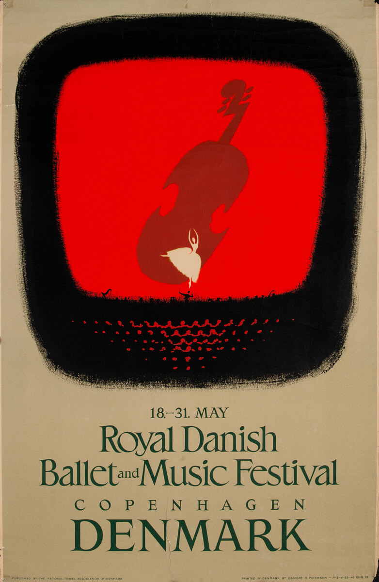 Royal Danish Ballet and Music Festival Poster