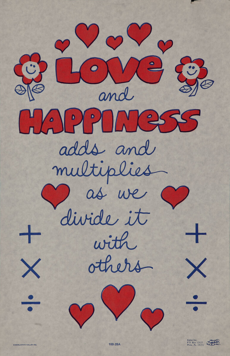 Comic Good Humor Poster - Love and Happiness