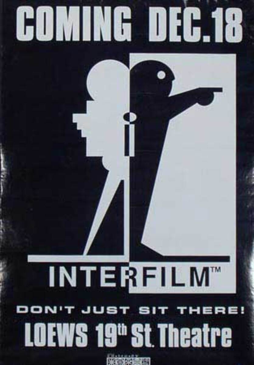 InterFilm Don't Just Sit There Original Poster
