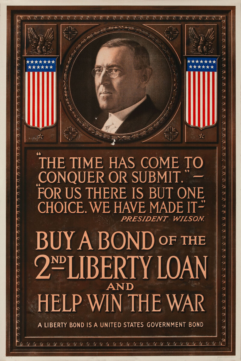 Buy A Bond of the 2nd Liberty Loan and Help Win the War, American WWI Poster