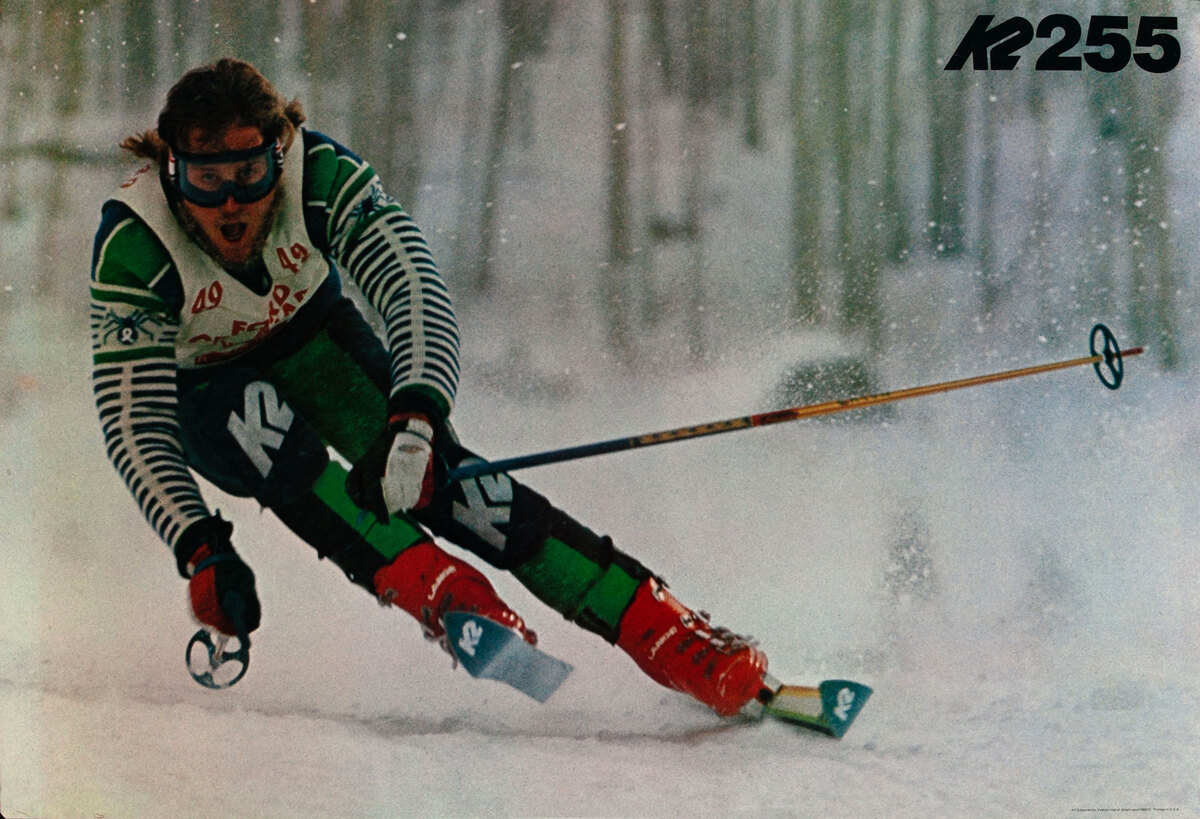 K2 255 Skiing Poster
