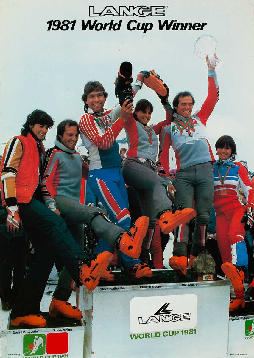 Lange Ski Poster - 1981 World Cup Winner