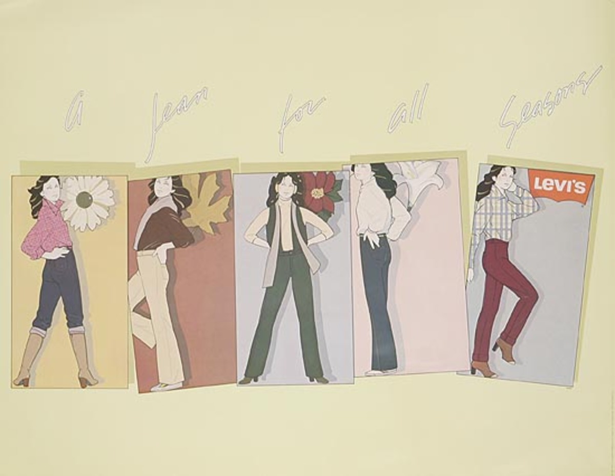 Levi's A Jean For All Seasons Original Advertising Poster 