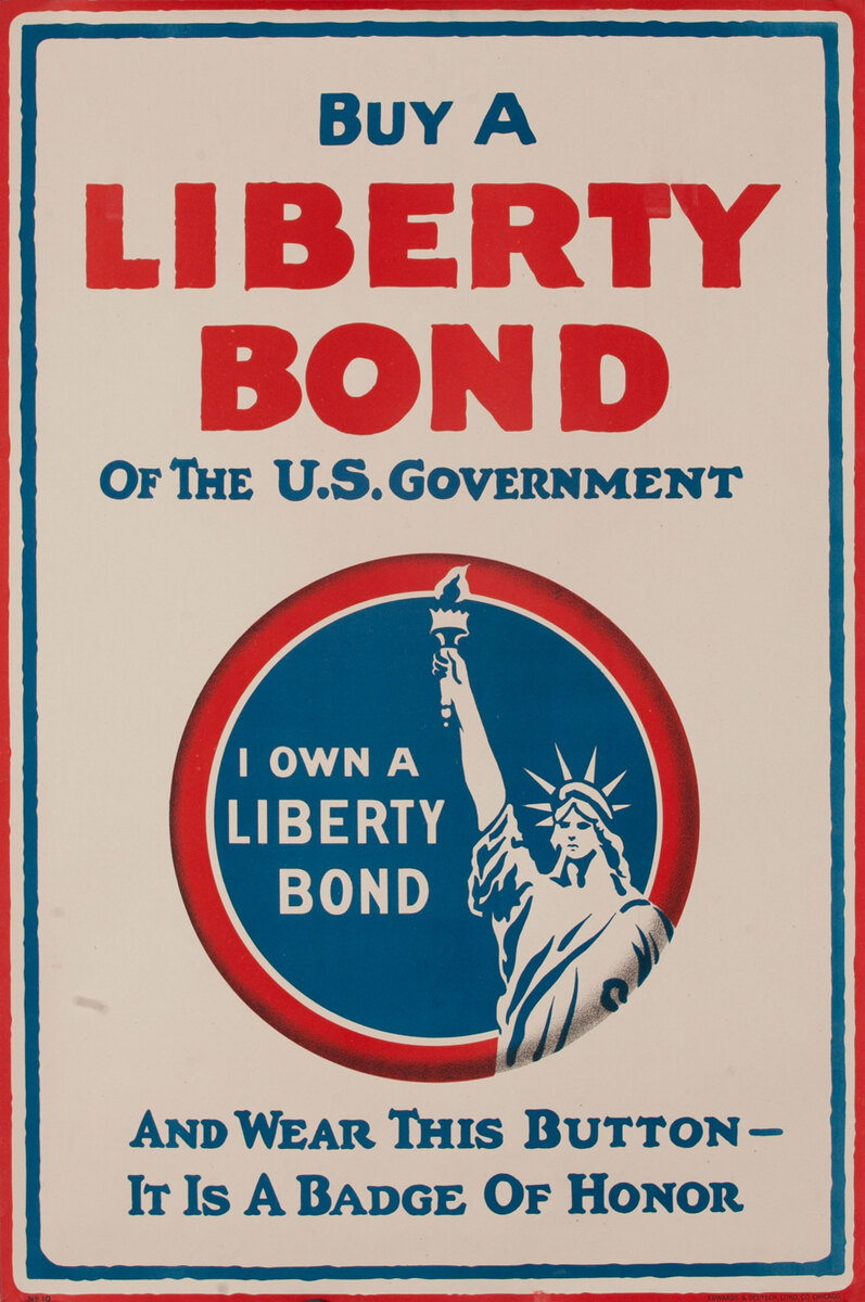 Buy A Liberty Bond of the U.S. Government WWI Poster